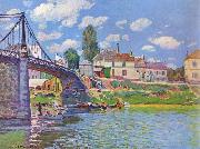 Alfred Sisley Bridge at Germany oil painting artist